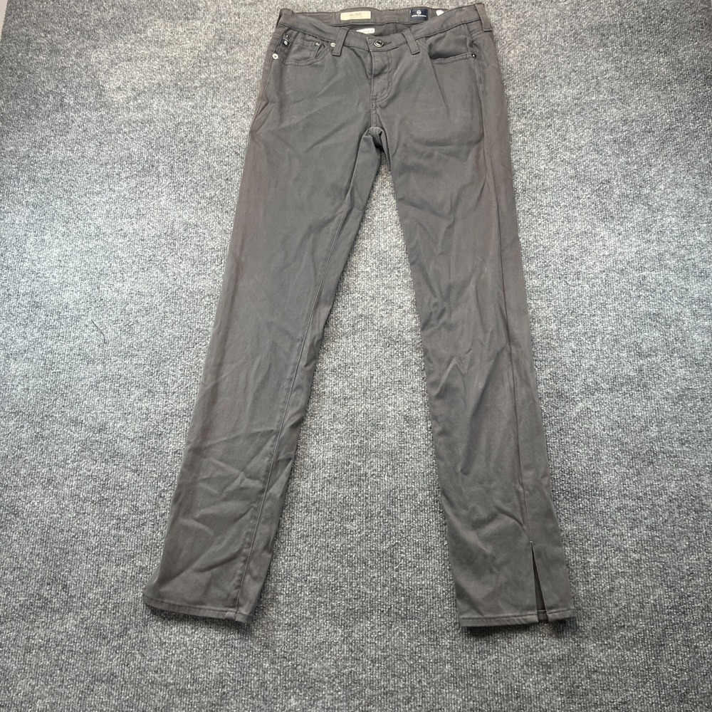 AG Adriano Goldschmied The Stilt Cigarette Leg Pants Womens 27R Gray Slim Fit